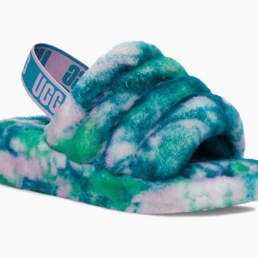 Ugg W8 Fluff Yeah Marble Slide